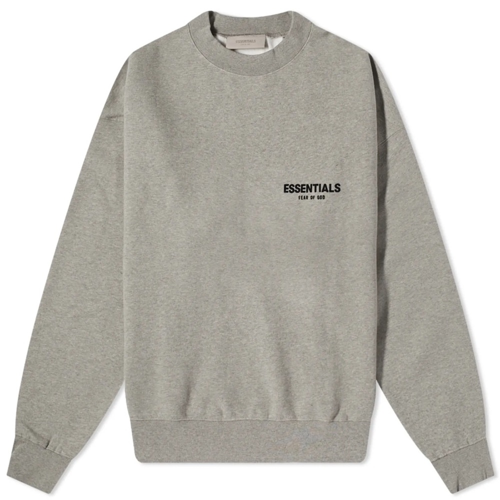 NWT Brand New ESSENTIALS Fear of God Sweatshirt Dark Oatmeal Gray Size M